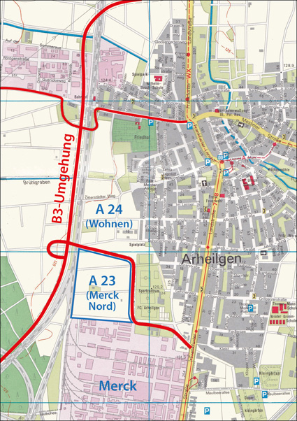 Planungsstand Darmstadt Nord im Jahre 1991