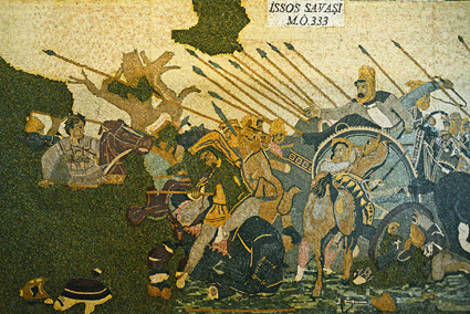 Mosaik-Replik der Alexanderschlacht aus dem Fourway-Hotel Dörtyol