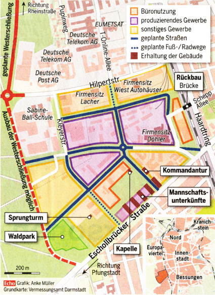Rahmenplan für die Konversionsgebiete in der Weststadt