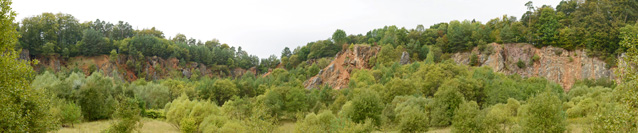 Kalksteinbruch am Westfuß des Dünsbergs